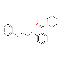 1-[2-(2-phenoxyethoxy)benzoyl]piperidine结构式