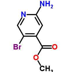 2-氨基-5-溴异烟酸甲酯结构式