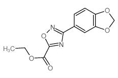 Ethyl 3-(1,3-benzodioxol-5-yl)-1,2,4-oxadiazole-5-carboxylate Structure