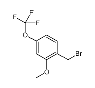 2-METHOXY-4-(TRIFLUOROMETHOXY)BENZYL BROMIDE Structure