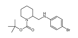 1-BOC-2-[(4-BROMO-PHENYLAMINO)-METHYL]-PIPERIDINE Structure