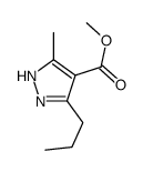 methyl 5-methyl-3-propyl-1H-pyrazole-4-carboxylate结构式