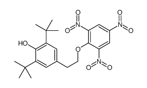 2,6-ditert-butyl-4-[2-(2,4,6-trinitrophenoxy)ethyl]phenol Structure