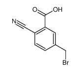 5-(bromomethyl)-2-cyanobenzoic acid Structure