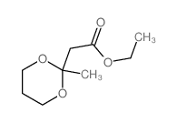 1,3-Dioxane-2-aceticacid, 2-methyl-, ethyl ester结构式