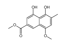 4,5-二羟基-8-甲氧基-6-甲基-2-萘羧酸甲酯结构式