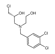 (R)-1-chloro-3-((3,4-dichlorobenzyl)(2-hydroxyethyl)amino)propan-2-ol Structure