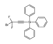 (3-bromo-3,3-difluoroprop-1-ynyl)-triphenylsilane结构式