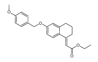 [6-(4-methoxy-benzyloxy)-3,4-dihydro-2H-naphthalen-(1E)-ylidene]-acetic acid结构式