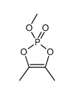 2-methoxy-4,5-dimethyl-1,3,2λ5-dioxaphosphole 2-oxide结构式