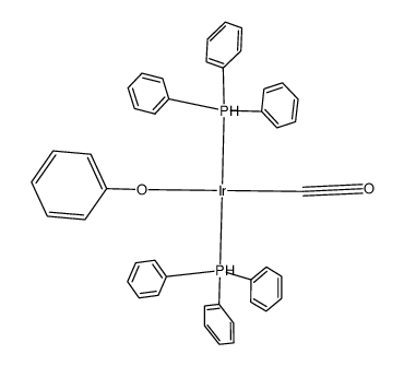 trans-PhOIr(CO)(PPh3)2结构式