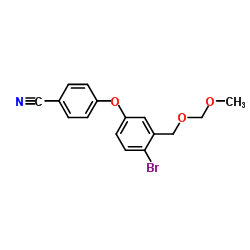 4-(4-bromo-3-((methoxymethoxy) methyl)phenoxy) benzonitrile Structure