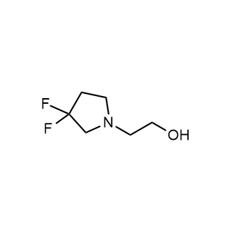 2-(3,3-二氟吡咯烷-1-基)乙-1-醇结构式