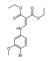 diethyl {[(4-bromo-3-methoxyphenyl)amino]methylene}malonate结构式