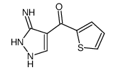 (3-氨基-1H-吡唑-4-基)(噻吩-2-基)甲酮结构式