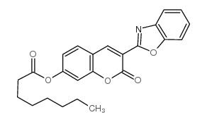 3-(2-苯并噁唑)-7-辛氧基香豆素结构式