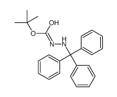 tert-butyl N-(tritylamino)carbamate结构式