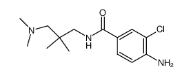 4-amino-3-chloro-N-(3-dimethylamino-2,2-dimethyl-propyl)benzamide Structure