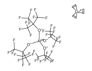 perfluoro-tert-butoxyaluminate [Cu(η2-C2H4)3] salt Structure
