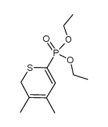 3,4-dimethyl-6-(diethoxyphosphoryl)-2H-thiopyran结构式