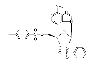 O3',O5'-bis-(toluene-4-sulfonyl)-2'-deoxy-adenosine结构式