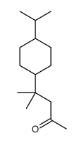 4-[4-(isopropyl)cyclohexyl]-4-methylpentan-2-one Structure