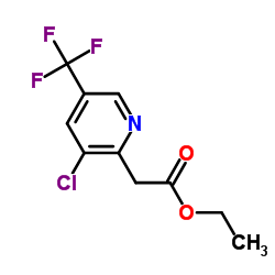 (3-Chloro-5-trifluoromethyl-pyridin-2-yl)-acetic acid ethyl ester Structure