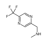 N-methyl-1-[5-(trifluoromethyl)pyrazin-2-yl]methanamine Structure