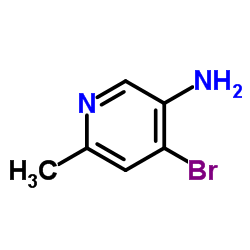 4-溴-6-甲基-吡啶-3-基-胺结构式