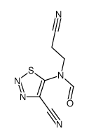 N-(2-cyanoethyl)-N-(4-cyanothiadiazol-5-yl)formamide结构式