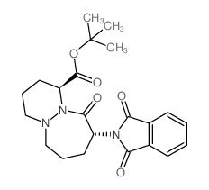tert-butyl (4S,7R)-7-(1,3-dioxoisoindol-2-yl)-6-oxo-1,2,3,4,7,8,9,10-octahydropyridazino[1,2-a]diazepine-4-carboxylate Structure