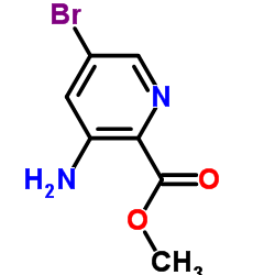 3-氨基-5-溴吡啶甲酸甲酯结构式