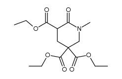 1-methyl-3,5,5-tri(ethoxycarbonyl)piperidin-2-one Structure