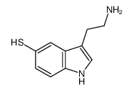3-(2-Aminoethyl)-1H-indole-5-thiol结构式