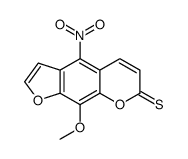 9-methoxy-4-nitrofuro[3,2-g]chromene-7-thione Structure