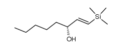 (E)-(R)-(-)-1-(trimethylsilyl)-1-octen-3-ol Structure