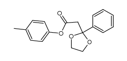 4-methylphenyl 3-(ethylenedioxy)-3-phenylpropanoate结构式