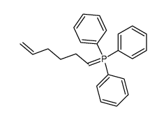 Hex-5-enylidene-triphenyl-λ5-phosphane结构式
