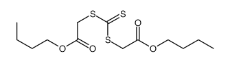 butyl 2-(2-butoxy-2-oxoethyl)sulfanylcarbothioylsulfanylacetate Structure