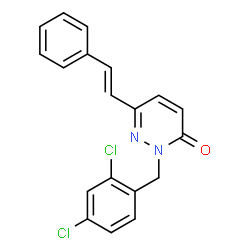 2-(2,4-DICHLOROBENZYL)-6-STYRYL-3(2H)-PYRIDAZINONE结构式