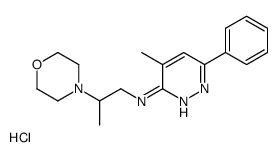 4-methyl-N-(2-morpholin-4-ylpropyl)-6-phenylpyridazin-3-amine,hydrochloride Structure