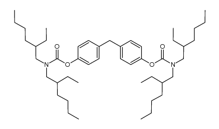 methylenebis(4,1-phenylene) bis(bis(2-ethylhexyl)carbamate) Structure
