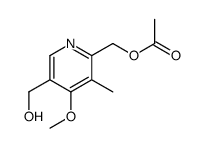 2-Acetoxymethyl-5-hydroxymethyl-4-methoxy-3-methylpyridine Structure