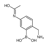 [5-acetamido-2-(aminomethyl)phenyl]boronic acid Structure