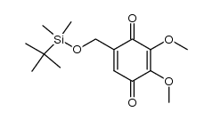 2-[[(tert-butyldimethylsilyl)oxy]methyl]-5,6-dimethoxy-1,4-benzoquinone结构式