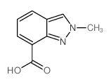 2-甲基-2H-吲唑-7-羧酸结构式