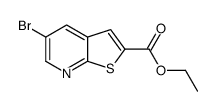 ethyl 5-bromothieno[2,3-b]pyridine-2-carboxylate结构式