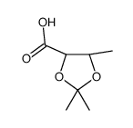 (4S,5S)-2,2,5-Trimethyl-1,3-dioxolane-4-carboxylic acid结构式