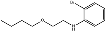 2-溴-N-(2-丁氧基乙基)苯胺结构式
