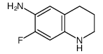 7-fluoro-1,2,3,4-tetrahydroquinolin-6-amine Structure